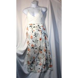 Blooming Jelly Junior Sz L Spaghetti Strap Floral Sundress Slip Dress Summer